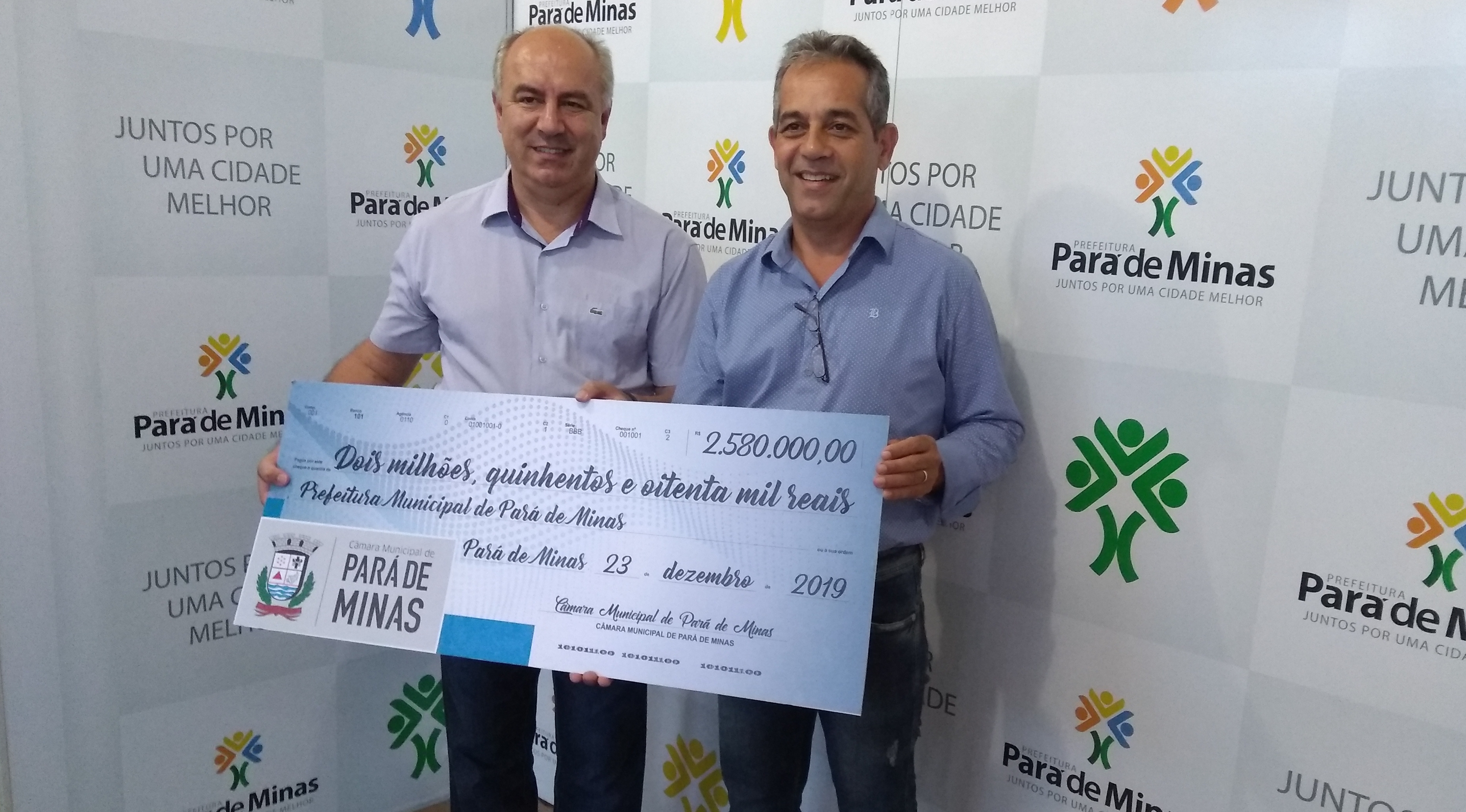 Com gestão eficiente Câmara devolve mais de R$2,5 milhões para Prefeitura